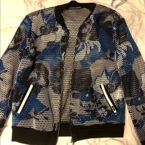 Floral Mesh Marc Cain Bomber Jacket
